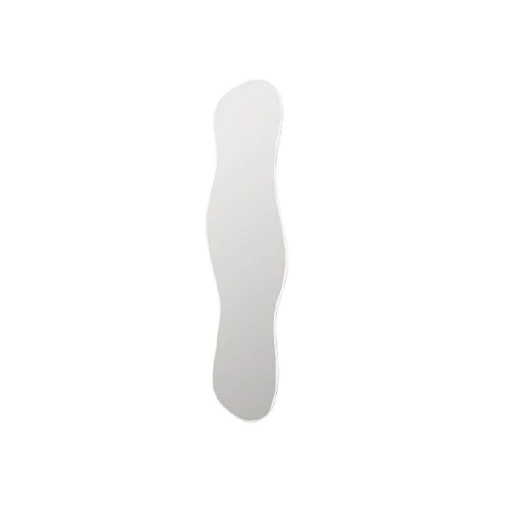 Slim Organic-Shaped Wall Mirror - Modern Decor Accent**